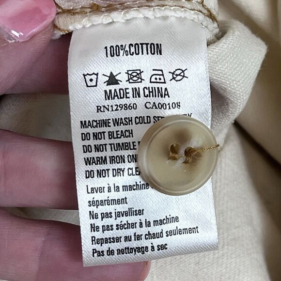 Rhythm Romper Womens Medium Sinclair Denim Boiler Suit Romper Utility Cream - Picture 10 of 13